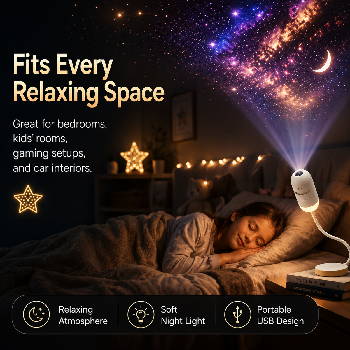 Shine Projector™ – Zamień Każdy Wieczór w Magiczne Gwiezdne Niebo