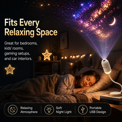 Shine Projector™ – Zamień Każdy Wieczór w Magiczne Gwiezdne Niebo