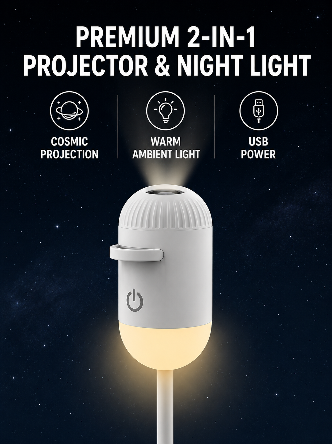 Shine Projector™ – Zamień Każdy Wieczór w Magiczne Gwiezdne Niebo